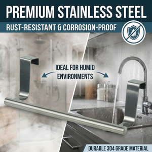 Portasciugamani da Armadio in Acciaio Inox Antiruggine Senza Foratura Personalizzabile all'Ingrosso - Product Image 4