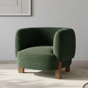 Fauteuil individuel élégant et populaire à vendre – Chaise <span class=keywords><strong>de</strong></span> réception moderne blanc crème pour salon – Chaise <span class=keywords><strong>de</strong></span> loisirs <span class=keywords><strong>de</strong></span> style minimaliste moderne - Product Image 5