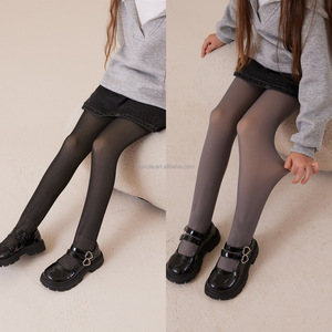 Collants thermiques transparents pour filles de 90 à 160cm, collants doublés en polaire pour l'hiver, faux translucide opaque pour enfants - Product Image 4