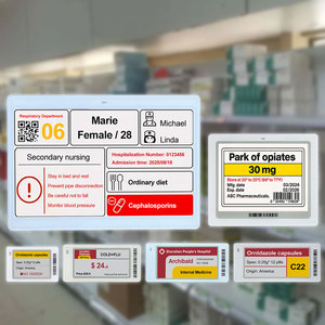 Oem/Odm Wireless Update Smart E Ink <b>Desk</b> Name Card For Hospital Staff & Doctors, Professional & Dynamic Pharmacy Label E-Paper - Product Image 1