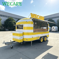 Wecare Vintage Koffiebakkerij Snelle Volledig Uitgeruste Concessie Foodtruck Mobiele Restaurantkeuken Aanhangwagen Bar Foodtrailer