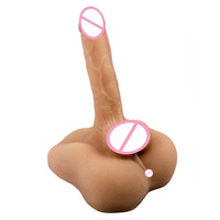 Enges Analloch Männlicher Torso Halbkörper Realistischer Riesendildo Flexible Vaginal-Masturbationsgeräte für Frauen und Homosexuelle Männer