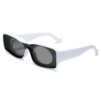 CONCHEN Lunettes de soleil tendance à petite monture, colorées, unisexes, de haute qualité en PC, avec logo personnalisé, pour usage quotidien