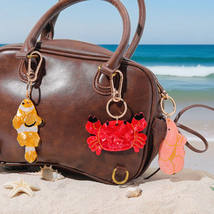 Cá nhân pretzel pháp croissants túi thực phẩm quyến rũ móc khóa cho túi nâu Croissant thiết kế thực phẩm dễ thương Keychain bán buôn - Product Image 2