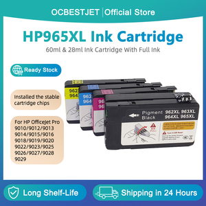 Cartouche d'encre compatible Ocbestjet 962/963/964/965 avec puce à usage unique et encre pour <span class=keywords><strong>HP</strong></span> <span class=keywords><strong>OfficeJet</strong></span> <span class=keywords><strong>Pro</strong></span> 9010 <span class=keywords><strong>9012</strong></span> 9013 9014 9015 - Product Image 3