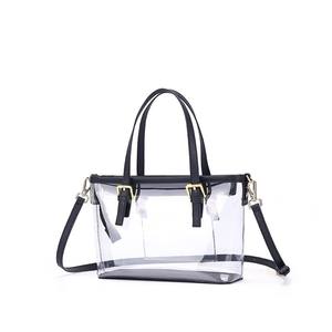 Nuevo Bolso de Mano Transparente de PVC para Mujer, Estilo Casual de Playa, Impermeable, Tipo Bandolera, Bolso Tipo Tote, Bolso Jelly Transparente - Product Image 1