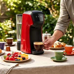 Cafetera Multi Cápsulas <span class=keywords><strong>con</strong></span> Diseño <span class=keywords><strong>de</strong></span> Cajón, 19 Bares, Calentamiento Rápido, Espresso, Americano, 5 en 1, para Oficina, Apartamento, Fiestas - Product Image 5