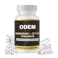 Usine OEM/ODM, étiquette privée personnalisée, extrait d'herbes naturelles, capsules de berbérine HCl, compléments alimentaires pour la gestion de l'énergie des adultes