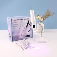 Lampe à ongles 9W Flash Cure UV Lampe à ongles avec 360 rotatif sans fil Lampe à ongles en gel avec capteur tactile pour salon à la maison