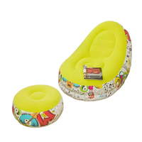 Élégant Canapé Gonflable Moderne en PVC, Fauteuil Pliable Portable pour Extérieur, Chambres, Salon, Bureau et Loisirs