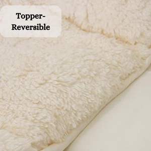 Ours en peluche de luxe Sherpa polaire super doux, chaud et confortable sur <span class=keywords><strong>matelas</strong></span> rehausseur de couverture réversible - Product Image 3