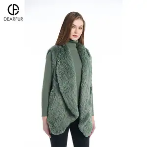 Cappotto della maglia di calore invernale delle donne della pelliccia eccellente del coniglio di nuovo disegno per le donne