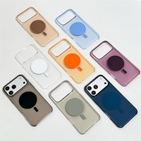 Coque de téléphone magnétique en PC rigide mince, panneau arrière mat de couleur unie, étui anti-rayures et anti-chute pour iPhone 18/18 Pro/18 Pro Max/17