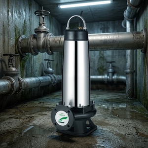 Pompe submersible pour eaux usées en acier inoxydable SUOU WQ-BG, anti-rouille, anti-corrosion, pour le traitement des eaux usées - Product Image 5