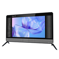 Televisor LED LCD de 17 19 21.5 24 Pulgadas, Pantalla Plana, Doble Cristal, Televisor Digital DVB T2/S2, Televisor Normal para Uso Doméstico