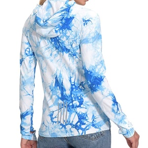 Custom Large Long Sleeve <b>Spf</b> Upf 50 Uv Sun protection Tshirts Womans Sport Fishing Clothes Fishing Wear - Product Image 3