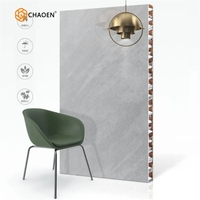 Panneau en nid d'abeille en aluminium à façade plate pour matériaux de construction 	   alucobond 	   panneau mural en aluminium