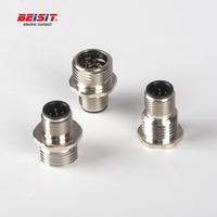 Connecteur circulaire Beisit 12 broches M12 IEC 61076-2-101 pour capteur d'automatisation
