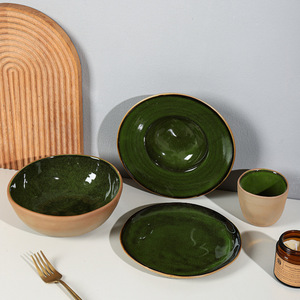 Plato de Porcelana Estilo Japonés Yamano XINWEE, Forma Irregular, Color Sólido, Apto para Lavavajillas y Microondas, para Hotel - Product Image 4