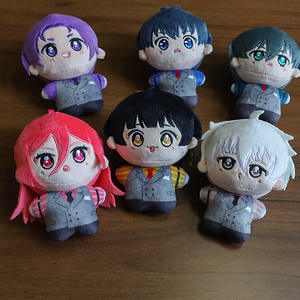 LLavero colgante de juguete de peluche de 10CM para bolsa Anime japonés <span class=keywords><strong>Manga</strong></span> <span class=keywords><strong>Blue</strong></span> <span class=keywords><strong>Lock</strong></span> Doll figura Kawaii Isagi Yoichi Anime lindo muñeco de peluche - Product Image 1