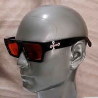 Lunettes de soleil de luxe au design chromé, forme rectangulaire, logo personnalisé, mode, UV400, pour hommes et femmes