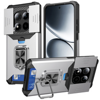 Étui de téléphone multifonctionnel en TPU+PC avec protection de la caméra, 360° °   Étui avec béquille rotative pour Redmi Note 15/Note 15 Pro