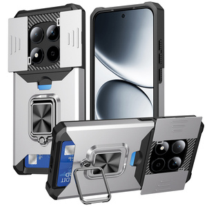 Funda Multifuncional para Teléfono de TPU+PC con Cubierta de Privacidad para Cámara, 360 °   Funda con Anillo Giratorio y Soporte para <span class=keywords><strong>Redmi</strong></span> <span class=keywords><strong>Note</strong></span> 15/<span class=keywords><strong>Note</strong></span> 15 Pro - Product Image 1