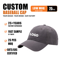 Casquette de baseball unisexe réglable en coton lavé couleur unie, avec logo personnalisé, visière courbée et plusieurs couleurs