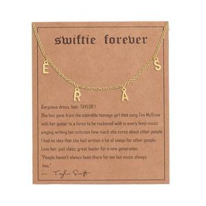 Álbum Música Inspirado Palabras <span class=keywords><strong>Taylor</strong></span> Swiftie Fans Collar de Amistad de acero inoxidable para niñas - Product Image 6