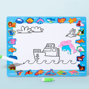 ของเล่นเสริมพัฒนาการเด็กเล็ก บล็อกตัวต่อ 3 มิติ <span class=keywords><strong>2</strong></span> in 1 แบบใหม่ พร้อมกระดานวาดรูป ตัวต่อชิ้นใหญ่ สำหรับเด็กชายและเด็กหญิง - Product Image 6