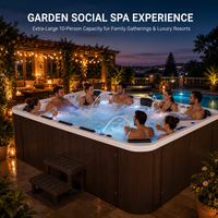 Baignoires Spa de Luxe Extérieures pour 10 Personnes et Piscines de Massage – Vente Chaude pour Hôtels, Jardins, Resorts et Villas (Fourniture en Gros)