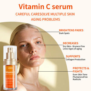Sérum Liquide Éclaircissant pour le Visage au Collagène, Anti-Rides, Nicotinamide, Centella Asiatica, Vitamine C, Acide Azélaïque, Algues Marines et Thé Vert - Product Image 4