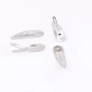 Factory Supply 40mm Small Metal Snap Hair Clip For Hair Accessories