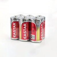 Pile au carbone-zinc EASTAR taille D R20 R20P UM1 1,5 V, pile sèche super résistante pour lampe torche, radio, jouets