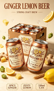 Cerveza Artesanal en Lata de Fábrica OEM con Alto Contenido de Alcohol, Cerveza Premium de Calidad Natural con Sabor a Especias, <span class=keywords><strong>Ale</strong></span> Ligero, Cerveza de Malta de Jengibre - Product Image 5