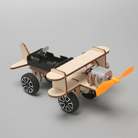 Jouets scientifiques STEM en bois pour enfants : Taxi et avion à construire soi-même – Expériences scientifiques créatives