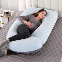 Bon prix Chine Gros 7D Fibre Creuse Corps Complet G Forme Jambes Ventre Grossesse Massage Oreiller Bébé pour Dormir