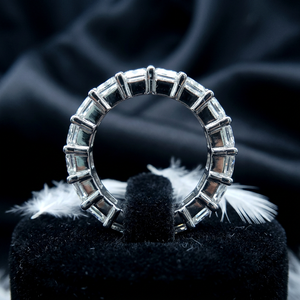 Bague de fiançailles et de mariage classique en or massif 14 carats de luxe, sertie de diamants de laboratoire taille princesse VVS, 2 carats, certifiée IGI - Product Image 4