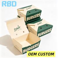 Boîtes à salade carrées personnalisées en matériaux recyclés pour la restauration rapide, jetables, avec votre logo, pour emporter