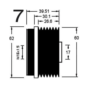 Dispositif de roue libre d'alternateur compatible avec FORD TRANSIT 2.4 TDCi Diesel (KW: 101, HP: 137) de 03-2004 à 05-2006 - Product Image 3