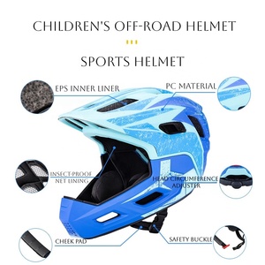 Casco Infantil de Protección Facial Completa, Protector de Mentón Desmontable, Doble Uso, con Material PC EPS, Casco de Ciclismo - Product Image 4