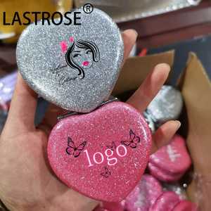 Hot Selling Travel Round PU <b>Compact</b> Mini Tabletop Desktop Foldable Cosmetic Mirror Pocket Mirror - Product Image 3