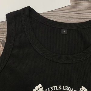 เสื้อกล้ามคอลึกเข้ารูปเอวลอยสำหรับผู้หญิงเสื้อกล้ามออกกำลังกายพิมพ์ลายฝูงแบบกำหนดเองระบายอากาศได้ - Product Image 5