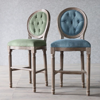 Tabourets de bar de style rustique, hauteur comptoir, meubles de bar, cuisine à domicile, tabouret de bar en bois vintage, chaise haute