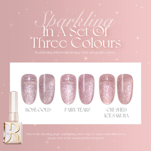 GULAURI 2024 Venta caliente Gel de esmalte profesional Buena calidad Nail Art 3 colores Gel <span class=keywords><strong>Rosa</strong></span> <span class=keywords><strong>Pastel</strong></span> Gel intermitente - Product Image 3
