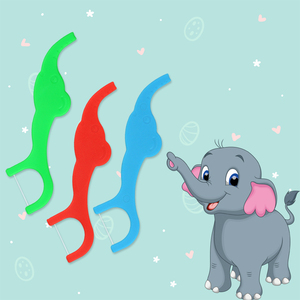 Cure-dents pour enfants 36 pièces en forme d'éléphant coloré au goût de chewing-<span class=keywords><strong>gum</strong></span> pour enfants - Product Image 6
