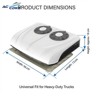 Cold King 12V เครื่องปรับอากาศรถบรรทุกไฟฟ้าแบบ all-in-one พร้อม R-<span class=keywords><strong>134A</strong></span> สำหรับ DAF รถกึ่งรถบรรทุกรถยนต์ & ค่าย - Product Image 5