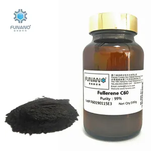 Manufacturer Funano Chemical Reagents Cosmetic Carbon Black Powder C60 99 High Purity Fullerene C60 With 99% raw materials