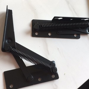 Régulateur d'angle à ressort fendu noir pour quincaillerie de meubles, fixation en surface, acier laminé à chaud, multi-angle - Product Image 3