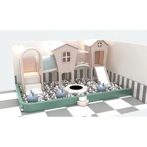 Kit d'équipement de jeu souple pour bébé et tout-petit, nouveau modèle 2025, simple, avec structure d'escalade et toboggan, tunnel et dôme mural pour aire de jeu souple - Product Image 6